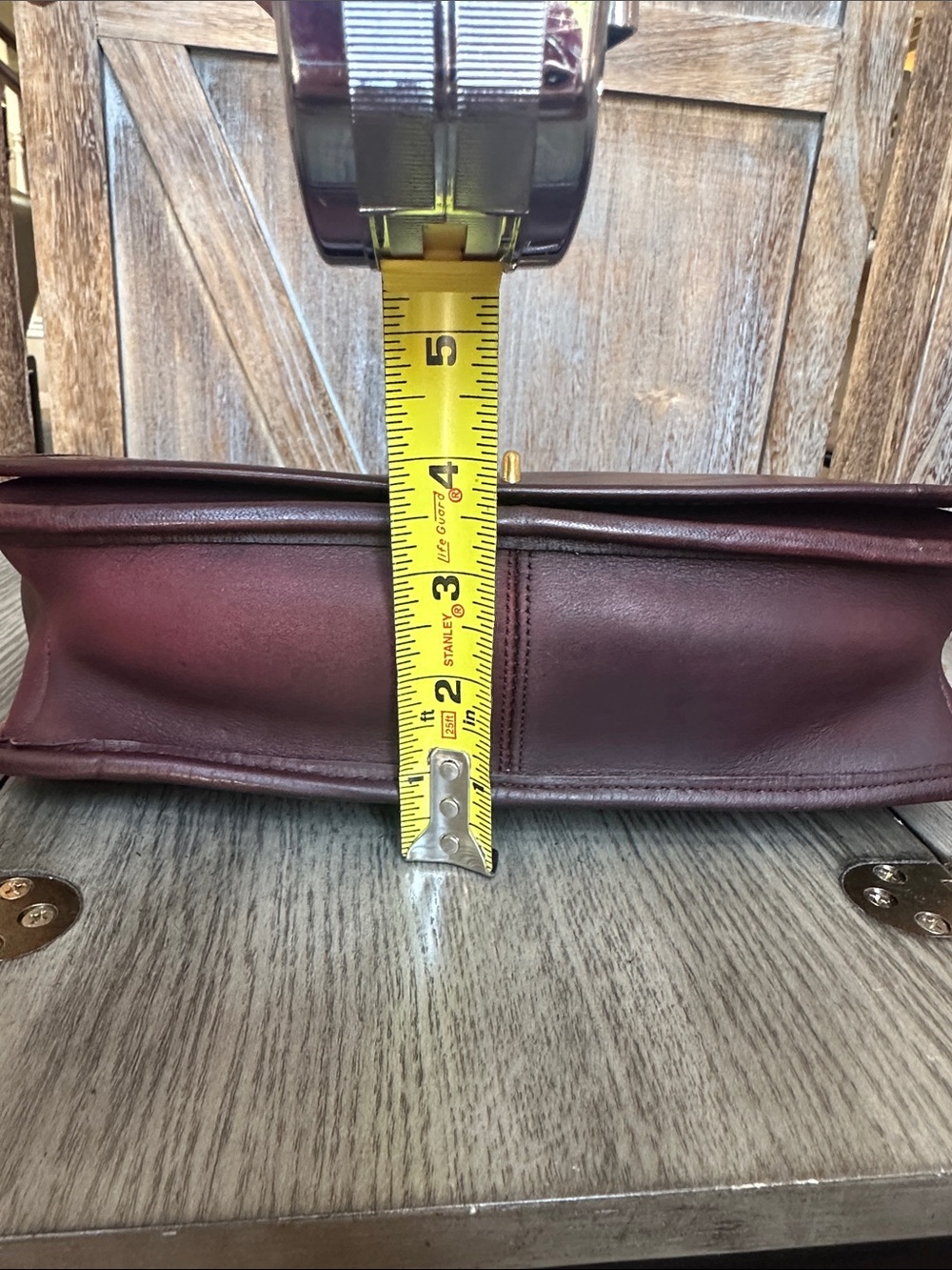 Coach RARE Vintage Oxblood Burgundy Leather Clutch Crossbody HARD TO FIND!! - Picture 14 of 16